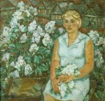 Ожидание. Весна 45 года - 1972-1995, 110х115, холст, масло, 120 000,00руб.